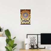 Orologio Zodicale (Zodiac Clock) (fresco en gilde) Poster (Thuiskantoor)