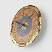 Orologio Zodicale (Zodiac Clock) (fresco en gilde) Ronde Klok (Hoek)