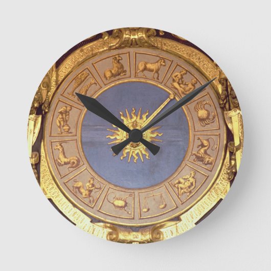 Orologio Zodicale (Zodiac Clock) (fresco en gilde) Ronde Klok (Voorkant)