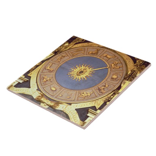 Orologio Zodicale (Zodiac Clock) (fresco en gilde) Tegeltje (Zijkant)