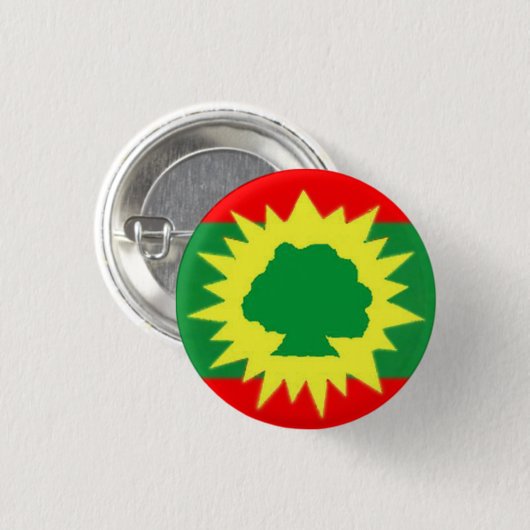 Oromia flag on button (Voorkant /achterkant)
