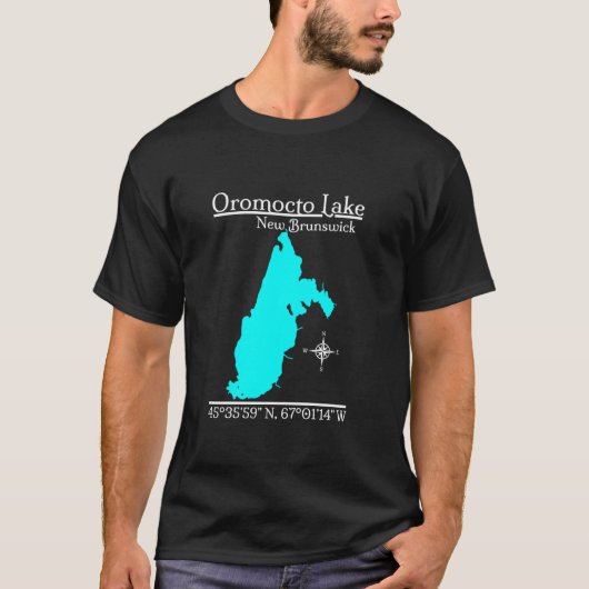 Oromocto Lake New Brunswick T-Shirt met lange mouw (Voorkant)