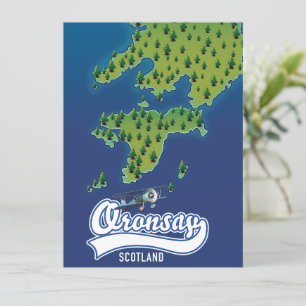 Oronsay Schotland eiland kaart 