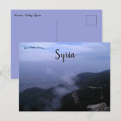 Orontes Valley Syrië Briefkaart (Voorkant / Achterkant)