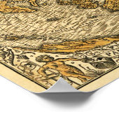 Oronteus Finaeus-kaart Poster (Hoek)