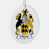 O'Rourke Family Crest Keramisch Ornament (Rechts)