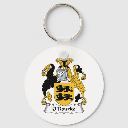 O'Rourke Family Crest Sleutelhanger (Voorkant)
