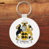 O'Rourke Family Crest Sleutelhanger (Voorkant)