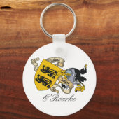 O'Rourke Family Crest Sleutelhanger (Voorkant)
