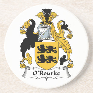 O'Rourke Family Crest Zandsteen Onderzetter