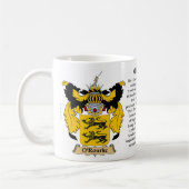 O'Rourke - Gezinsbekleding van wapens Koffiemok (Links)