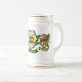 O'Rourke/Rourke Irish Shield Beer Stein Bierpul (Voorkant rechts)