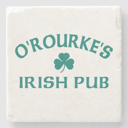 O'Rourke's Ierse Pub  Stenen Onderzetter (Voorkant)