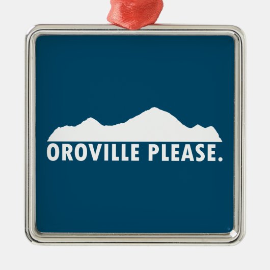 Oroville California alsjeblieft Metalen Ornament (Voorkant)