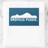 Oroville California alsjeblieft Rechthoekige Sticker (Tas)