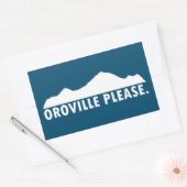 Oroville California alsjeblieft Rechthoekige Sticker (Envelop)