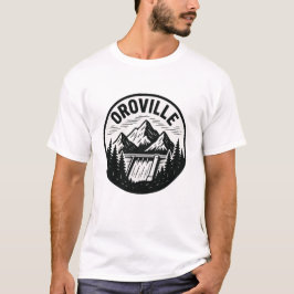 Oroville California - Embleem ontwerp T-shirt