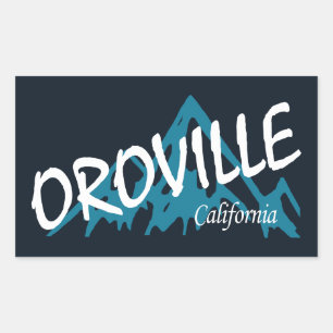 Oroville California Mountains Rechthoekige Sticker
