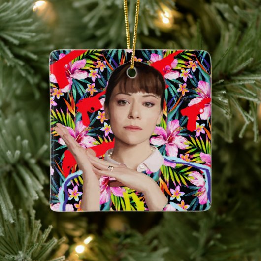 Orphan Black | Alison - Floral Pattern Keramisch Ornament (Boom)