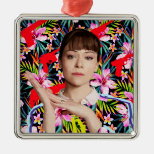 Orphan Black Alison - Floral Pattern Metalen Ornament