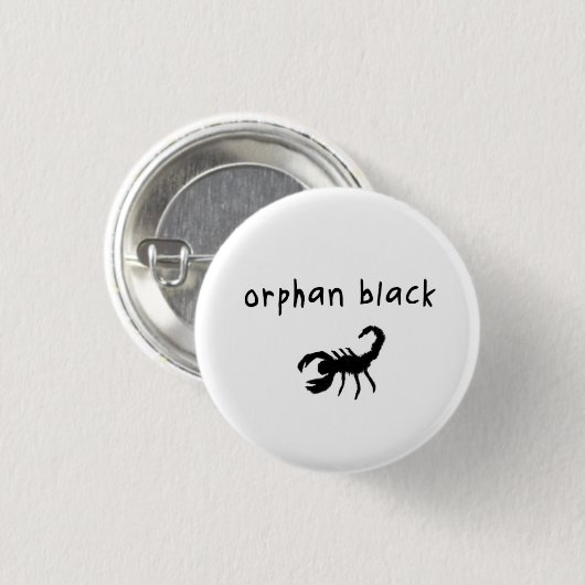 Orphan Black badge / Button - Pupok Scorpion (Voorkant /achterkant)