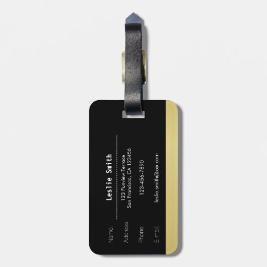 Orphan Black "Beperkte IP" Bagage Label (Achterkant verticaal)