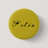Orphan Black character Felix calligraphy antiek Ronde Button 3,2 Cm (Voorkant)