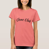 Orphan Black Clone Club Curved text curved T-shirt (Voorkant)