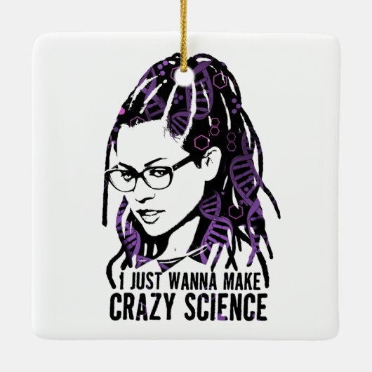 Orphan Black | Cosima - Crazy Science Keramisch Ornament (Achterkant)