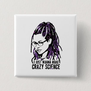 Orphan Black   Cosima - Crazy Science Vierkante Button 5,1 Cm