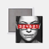 Orphan Black | Cosima — Label-nummer Magneet (Voorkant / Achterkant)