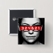 Orphan Black | Cosima — Label-nummer Vierkante Button 5,1 Cm (Voorkant /achterkant)