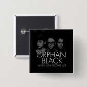 Orphan Black | Drie Sestras Silhouette Vierkante Button 5,1 Cm (Voorkant /achterkant)