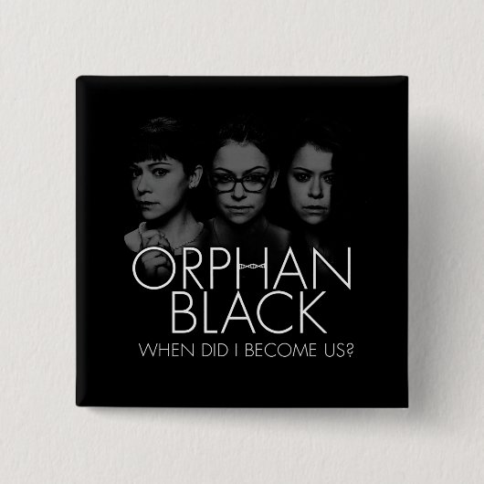 Orphan Black | Drie Sestras Silhouette Vierkante Button 5,1 Cm (Voorkant)