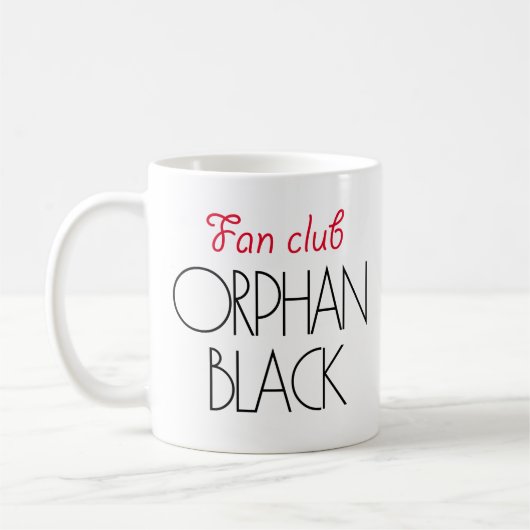 Orphan Black fan club Koffiemok (Links)