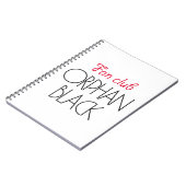 Orphan Black fan club Notitieboek (Linkerzijde)