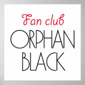 Orphan Black fan club Poster (Voorkant)