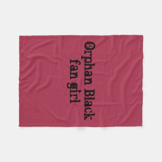 Orphan Black fan girl in fancy Gothics Fleece Deken (Voorkant (Horizontaal))