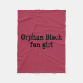 Orphan Black fan girl in fancy Gothics Fleece Deken (Voorkant)