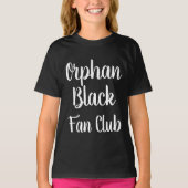 Orphan Black fanclub kalligrafie lettertype T-shirt (Voorkant)