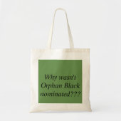 Orphan Black genomineerde vraag Tote Bag (Voorkant)