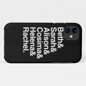 Orphan Black | Helvetica-ontwerp Case-Mate iPhone Case (Achterkant (horizontaal))