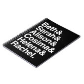 Orphan Black | Helvetica-ontwerp Notitieboek (Linkerzijde)