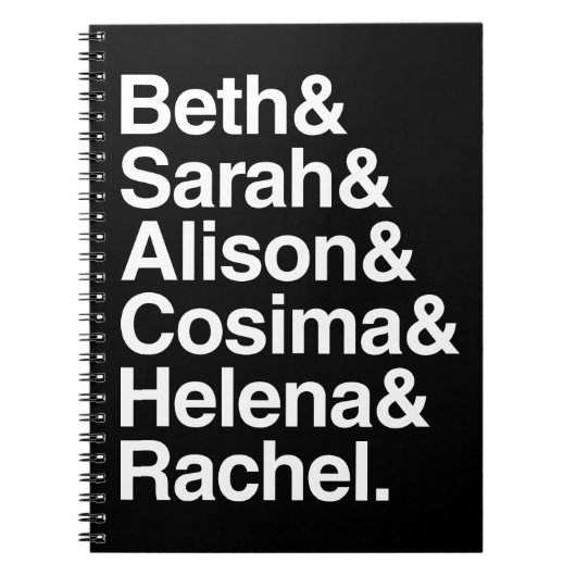 Orphan Black | Helvetica-ontwerp Notitieboek (Voorkant)
