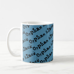 Orphan Black herhaal patroon distressed font tv-sh Koffiemok