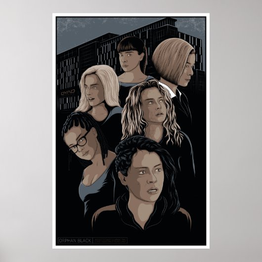 Orphan Black Illustrated Poster (Voorkant)