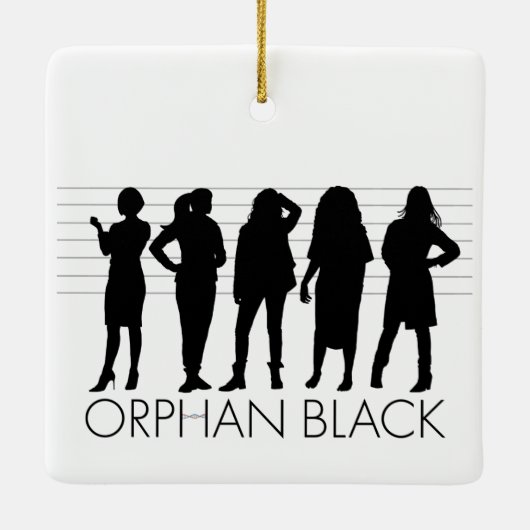 Orphan Black | Karakter Silhouette Keramisch Ornament (Achterkant)