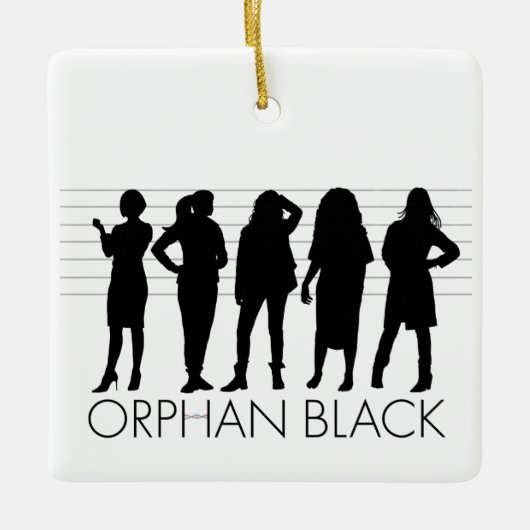 Orphan Black | Karakter Silhouette Keramisch Ornament (Voorkant)