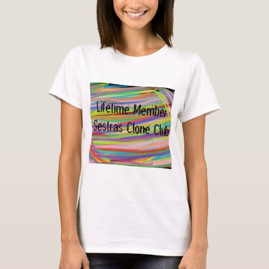 Orphan Black-levenlid regenboogkunst abstracte kun T-shirt (Voorkant)
