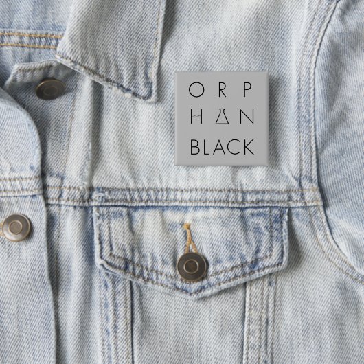 Orphan Black | Logo raster Vierkante Button 5,1 Cm (In situ)